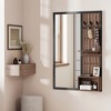 SONGMICS Hall Tree with Miror and Storage Black and Walnut Brown - 2 of 4