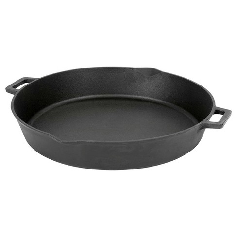 Bayou Classic 16 Inch Oven Safe Cast Iron Skillet Saucepan Cooking