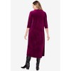 Woman Within Women's Plus Size Pintuck Velour Dress - image 4 of 4