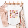The Juniper Shop Happiness Blooms From Within Flutter Sleeve Tee - 3T - White - 3 of 4