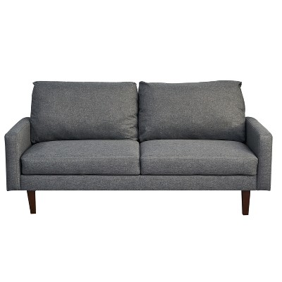 Linen Sofa Modern Couch Comfy Loveseat with Wooden Legs for Living Room, Bedroom, Office