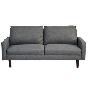 Linen Sofa Modern Couch Comfy Loveseat with Wooden Legs for Living Room, Bedroom, Office - 1 of 4