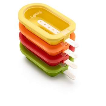 Lekue Stackable Ice Lollipop Molds, Set of 4, Multicolor