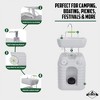 Hike Crew Portable Sink & Water Reserve - Hand Wash Station W/12 Gal Capacity Tank, Wheels & Handle - 2 of 4