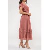 August Sky Women's Empire Waist Midi Dress - image 3 of 4