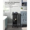 SONGMICS Laundry Basket with Wheels, Rolling Laundry Hamper, Removable Liner, Steel Frame with Handle, Blanket Storage - 3 of 4