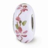Black Bow Jewelry Fenton Hand Painted Sparrow Glass & Sterling Silver Bead Charm - 2 of 4