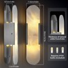 CityFurn Alabaster Wall Sconces Modern Bathroom Vanity Light (Set of 2) - 3 of 4