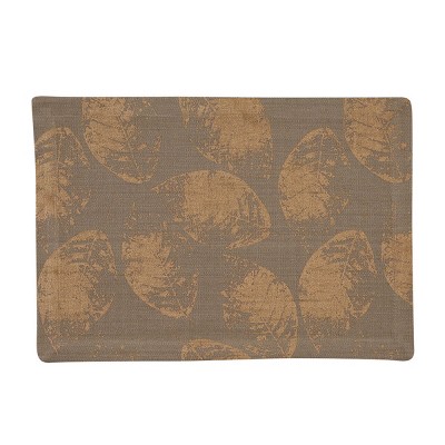 Split P Gold Leaf Placemat Set - Gray