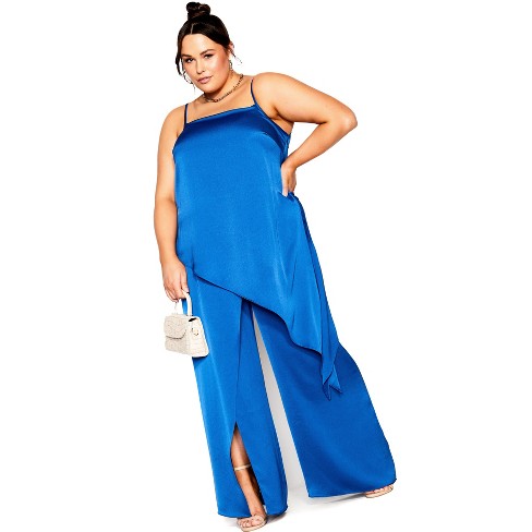 CITY CHIC | Women's Plus Size Wildfire Jumpsuit - azure - 24W