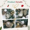 6ft Pre-Lit Christmas Garland with  Berries,  Warm  Lights, Battery Operated with Timer, Waterproof for Indoor & Outdoor Decor,Gold - 4 of 4