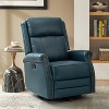 Irene 30.5" Wide Genuine Leather Manual Recliner with Rolled Arms | ARTFUL LIVING DESIGN - 2 of 4