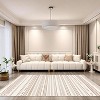 MaseiKar Washable Area Rug, Soft Faux Cashmere Carpet with Non-Slip Backing for Living Room, Bedroom, Dining Room, Modern Boho Style - 3 of 4