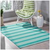 SEVOBAL Rug Indoor and Outdoor Area Rug 7'*5'3"’ Vintage Large Non-slip Rug For Living Room Kitchen Bedroom, Green, 84"*63"*0.16" - 4 of 4