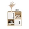 Dexmalle Modern Wooden Kids' Storage Cabinet with Sliding Doors - 2 of 4