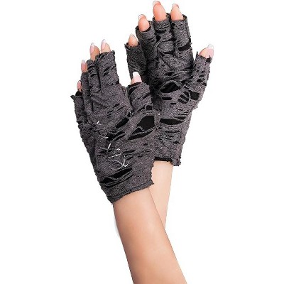 Skeleteen Punk Ripped Arm Warmers - Fingerless Long Sleeve Knitted Warmer  Gloves Goth Accessories For Men And Women : Target