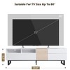 CAVINAS Modern TV Stands for up to 80-Inch TV,70.9"Entertainment Center with  Drop-Down Door & 2 Drawers,TV Console for Living Room,Bedroom - 4 of 4