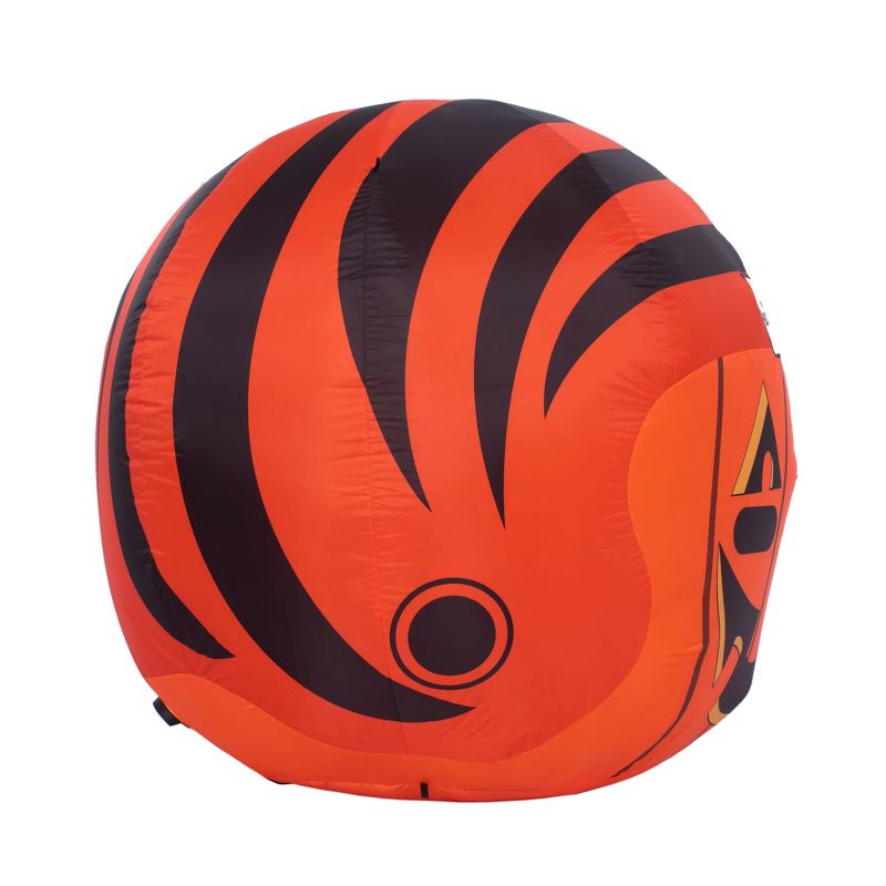 NFL Cincinnati Bengals Inflatable Jack O' Helmet, 4 ft Tall, Orange, 4 of 6