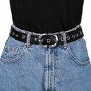 INSPIRE CHIC Women's Grommet PU Leather Skinny Jeans Dress Waist Belts - 4 of 4