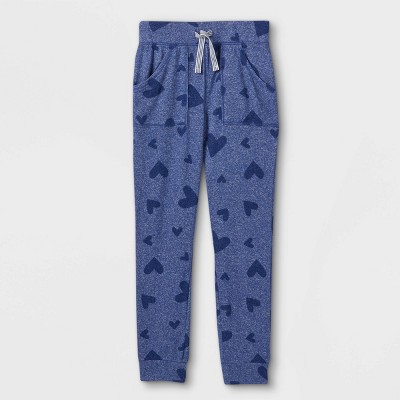Image of Girls' Cozy Jogger Pants - Cat & Jack™ Navy Blue XS