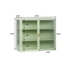 NicBex Bathroom Wall Mount Storage Cabinet Modern Medicine Cabinet with Double Doors - 3 of 4