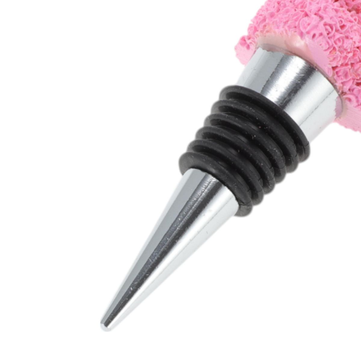 Unique Bargains Bottle Stoppers Teddy Bears Zinc Alloy Resin TPR Red Silver Tone Black 1 Pc - thumbnail 6