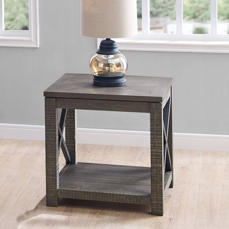 Dexter Square End Table Distressed Gray - Steve Silver Co., 3 of 6