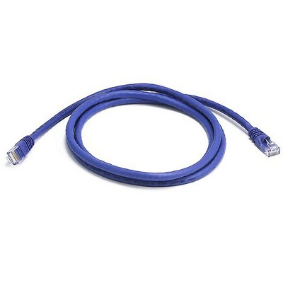 Monoprice Cat6 Ethernet Patch Cable - 5 Feet - Purple | Network Internet Cord - RJ45, Stranded, 550Mhz, UTP, Pure Bare Copper Wire, 24AWG