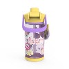 Zak Designs 16 fl oz Plastic Beacon Gabbys Dollhouse Straw Bottle with Fun Popper - 2 of 4
