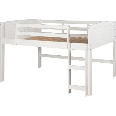 Donco LOUVER LOW LOFT HDBD/FTBD/RAILS WHITE