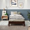 NicBex Wood Twin/Full/Queen Size Platform Bed Frame,Solid Wood Slats Support,6.5" Under Bed Storage,No Box Spring Needed,Noise-Free,Easy Assembly - 2 of 4