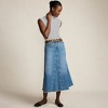 Lands' End Women's Soft Denim Godet Midi Skirt - 4 of 4