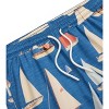 Future Planet Boys Kids Premium Designer Azure Fast-Dry 7" Swim Trunks Sailboats - 3 of 4