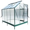 Gulches 6x8x7 Feet Green Polycarbonate Greenhouse Heavy Duty Aluminum Walk in Kit with Rain Gutter Vent Door Backyard Garden - 3 of 4