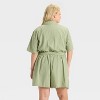Women's Short Sleeve Belted Romper - Ava & Viv™ - 2 of 3