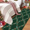 Christmas Area Rug Ultra-Soft Trellis Bedroom Carpet - 3 of 4