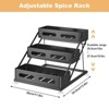 3 Tier Spice Rack Expandable Spice Rack Made of Carbon Steel, Spice Racks Kitchen Shelf Worktop Kitchen Organiser Drawer Kitchen Organiser - 3 of 4