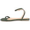 Journee Collection Womens Veena Ankle Strap Low Block Heel Sandals Olive 7.5 - 2 of 4