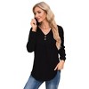 Women's V-Neck Oversized Long-Sleeve Hooded Sweatshirt Jacket In-Stock Casual Outerwear for Daily Errands, Lounge & Layered Looks - 2 of 4