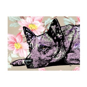 Dean Russo 'The Lying Heeler' Canvas Art - 1 of 4