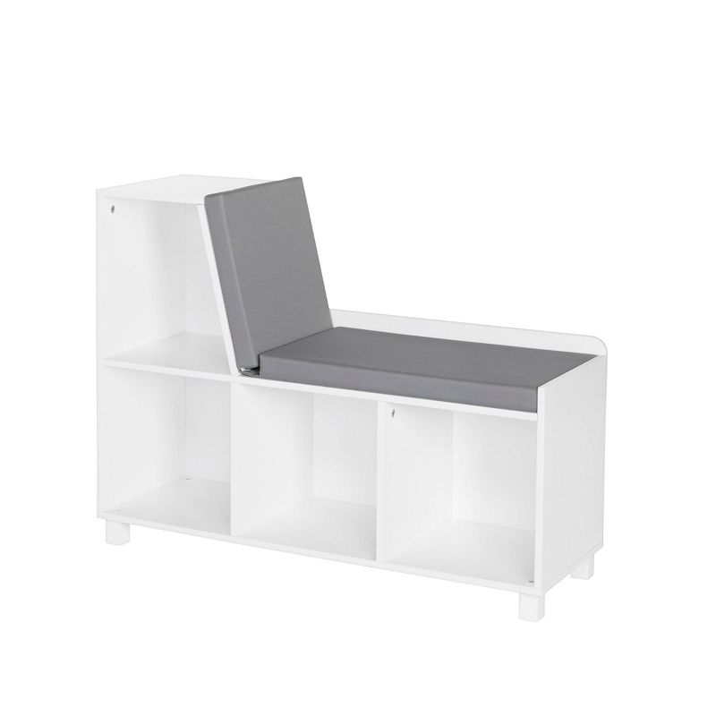 Kids&#39; Book Nook Storage Bench with Cubbies White - RiverRidge Home, 1 of 20