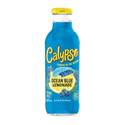 Calypso Ocean Blue Lemonade - 16 fl oz Glass Bottle