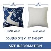 4Pcs Christmas Cushion Covers Set, Throw Pillow Cases with Snowflake Merry Christmas Holiday Xmas Trees Elk Deer for Party Sofa Couch Decor - 2 of 4