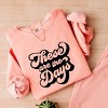 Simply Sage Market These Are The Days Retro Lightweight Garment Dyed Sweatshirt - 3 of 4