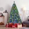 NAYSAYE Christmas Tree Stand 6FT Tree 917 Tips with Metal Stand for Christmas Decorations, Green, 44"*72"*18.26" - 2 of 4