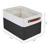 REGALWOVEN Cotton Collapsible Lightweight Sturdy Storage Bin 15*11*9.4in 3 Pcs - 4 of 4