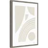 Amanti Art Reflecting Shapes Neutral by Statement Goods Canvas Wall Art Print Framed 16 x 23-in. - 2 of 4