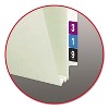 Smead End Tab Pressboard Classification Folders, Two SafeSHIELD Coated Fasteners, 2" Expansion, Legal Size, Gray-Green, 25/Box - 3 of 4