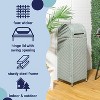 happimess Darla All-Weather Wicker/Metal Swing Top Hideaway Outdoor Trash Can - 2 of 4