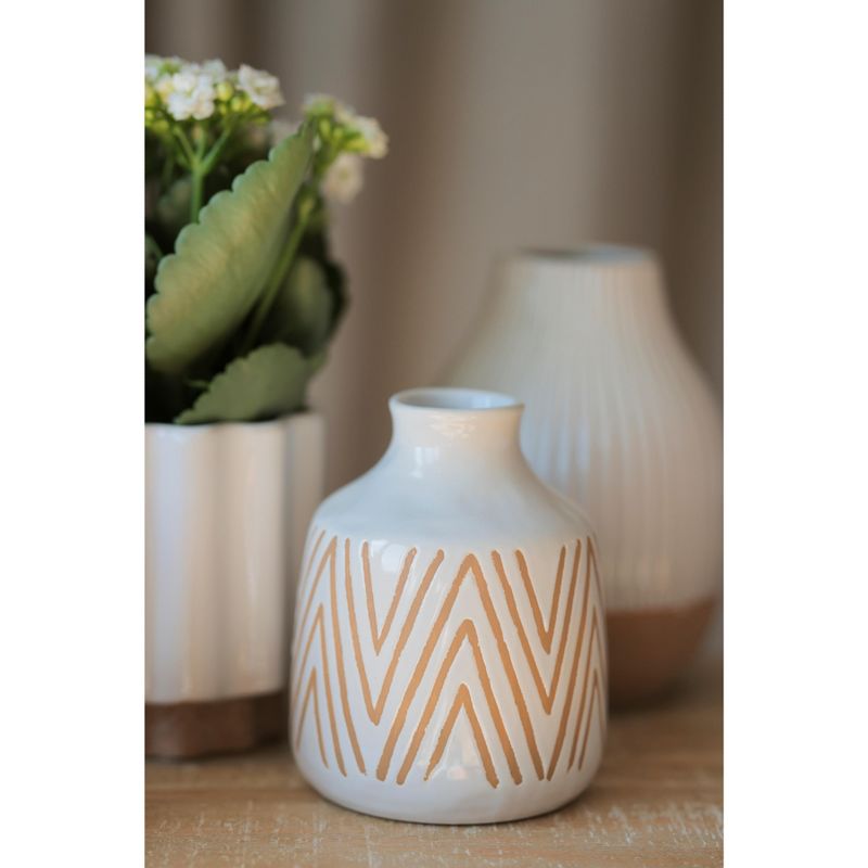 Shiraleah White Decorative Aptos Vase, 3 of 7